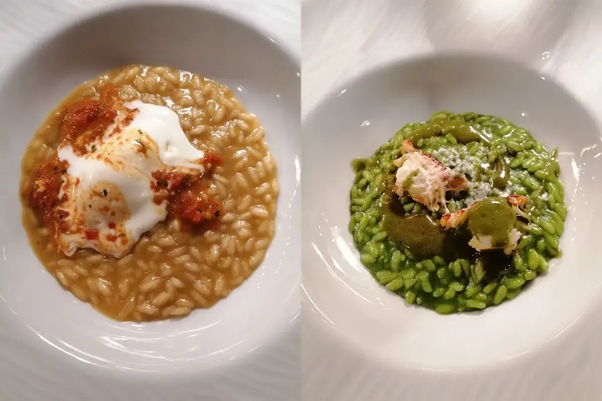 Le due portate di riso Grand Hotel di Alassio, dove tradizione e innovazione si incontrano davvero