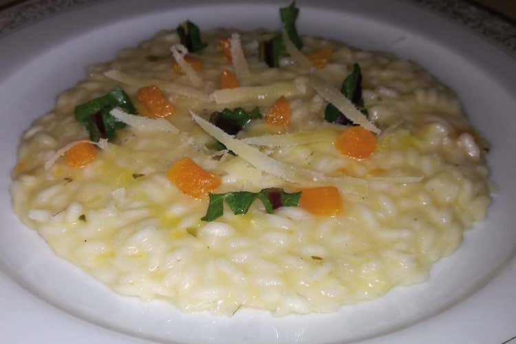 Le ricette per innalzare le difese Risotto zucca, bottarga e Pecorino