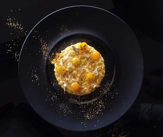 Risotto al pomo d'oro di Francesco Apreda Risotto al pomo d'oro di Francesco Apreda