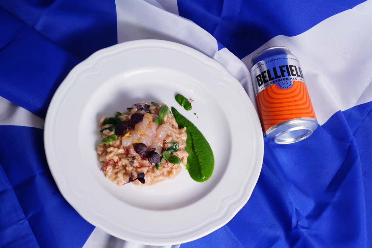 Il risotto Cena stellata in ricordo del poeta Robert Burns