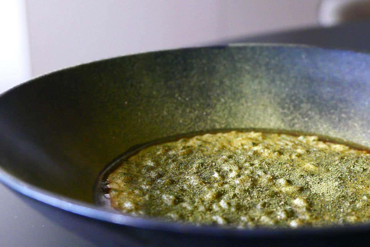 Risotto fieno e mascarpone del ristorante Berton di Milano