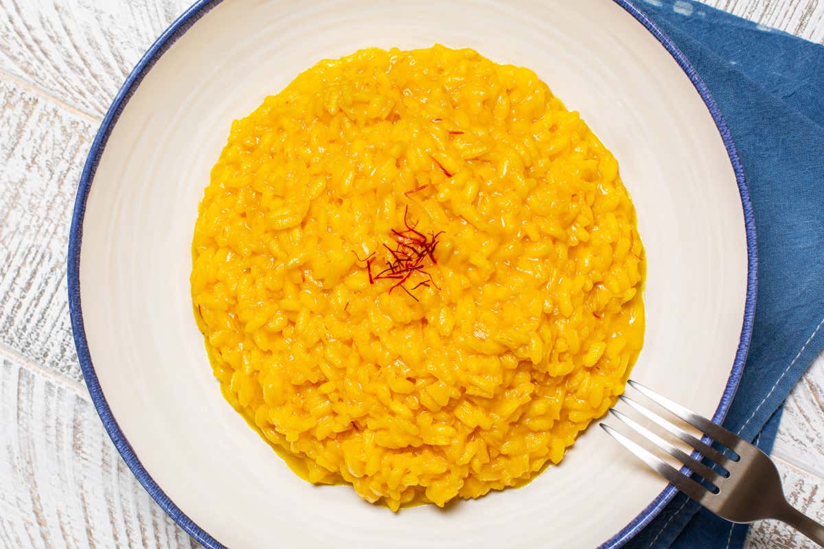 Valentino amava il risotto alla milanese "semplice"