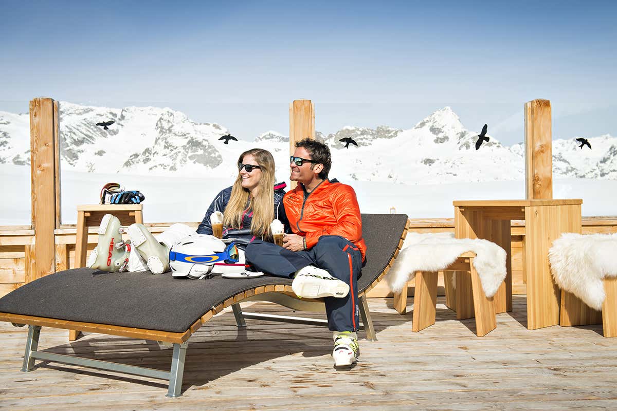 Ristorante Chudera Furtschellas. Foto: Giovanoli Sciare in Engadina? Bello e conveniente