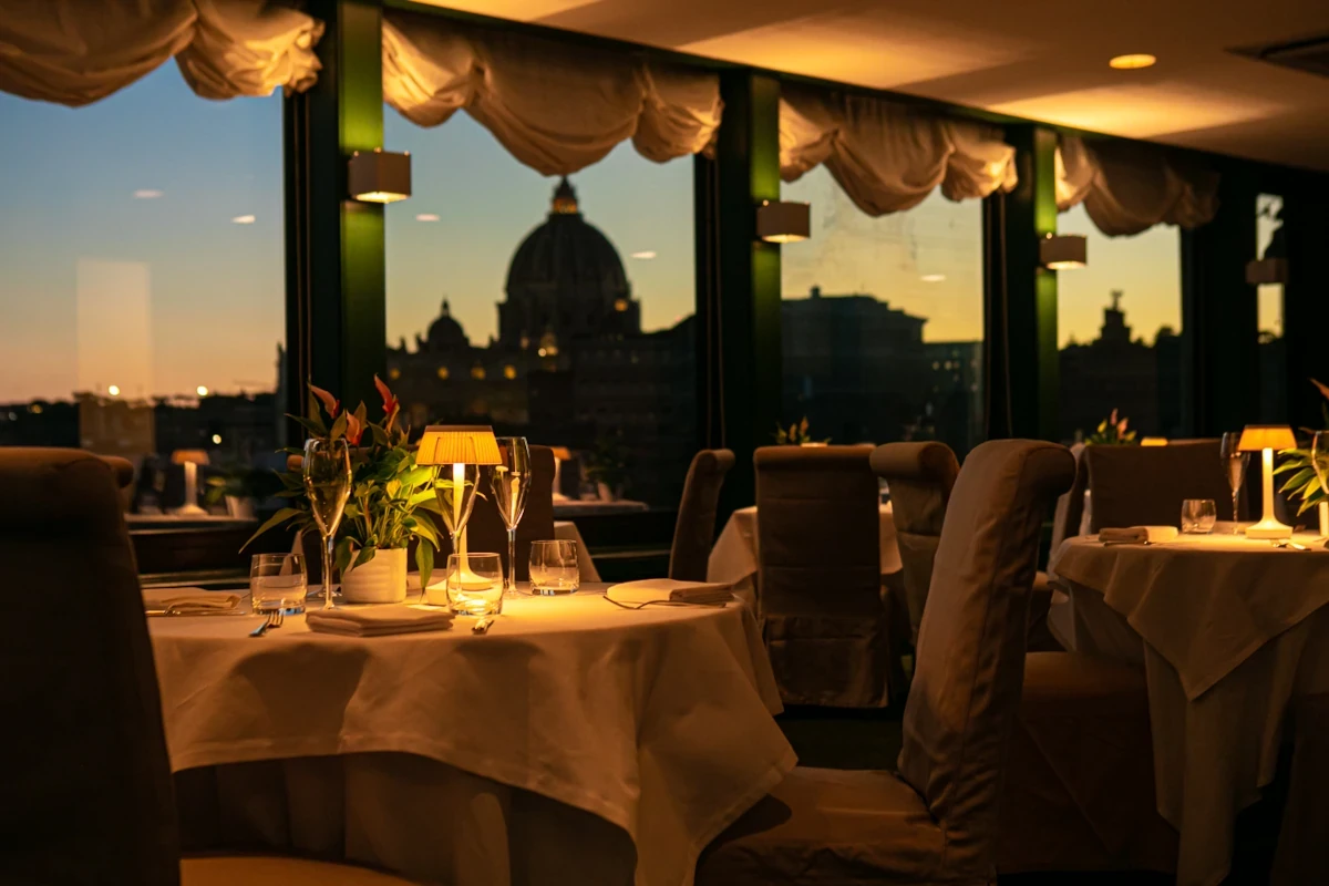 La sala del ristorante Les Etoiles di Roma Capodanno 2023: 13 proposte per un cenone da favola a Roma e dintorni