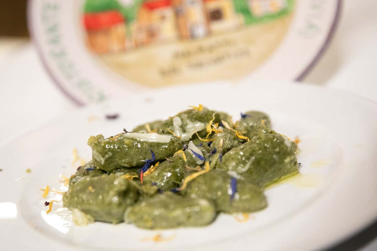 Un piatto di malfatti del Ristorante Selvatico