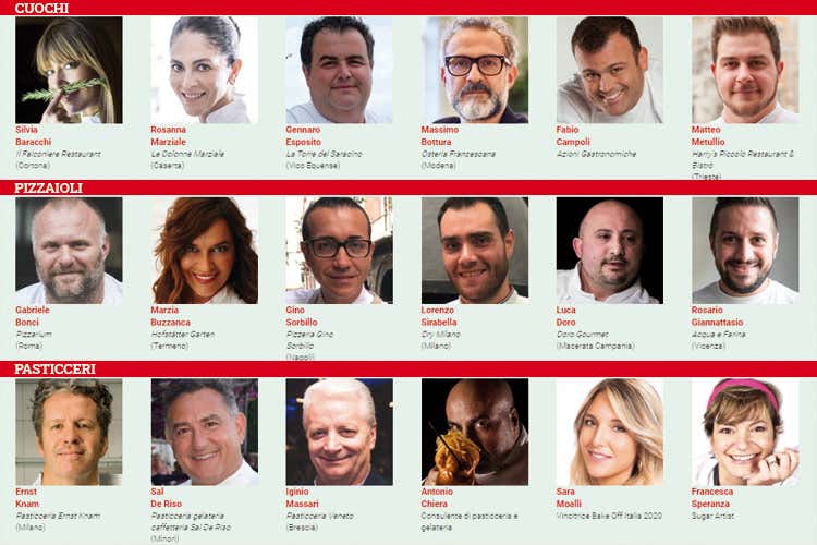 Cuochi, Pizzaioli e Pasticceri qualificati - Personaggio dell'anno, il 2&deg; turno chiude con oltre 256mila votanti. Ecco i nomi dei 36 finalisti