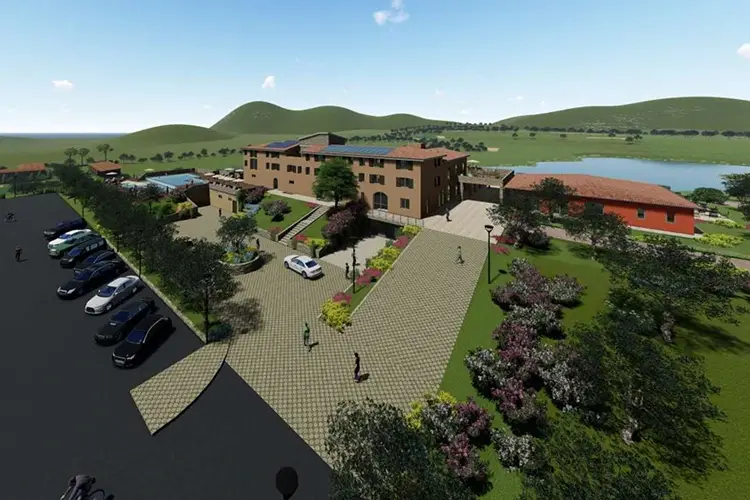 Il rendering del nuovo Mira Riva Toscana Golf Resort &amp; Spa Nuovo resort bioattivo a Follonica Apre il Mira Riva Toscana