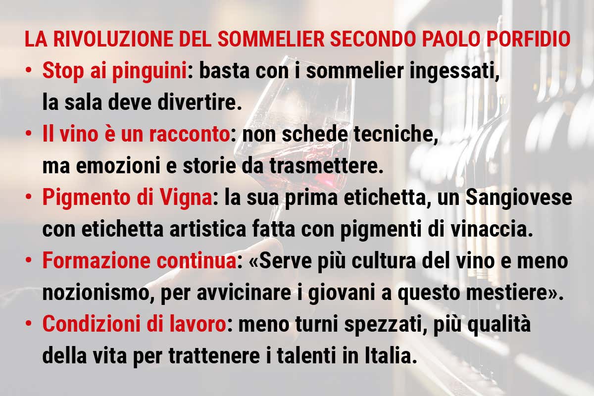 Il sommelier che rompe le regole: “non serve più” il vino, lo racconta (e lo produce) Il sommelier che rompe le regole: “non serve più” il vino, lo racconta (e lo produce)