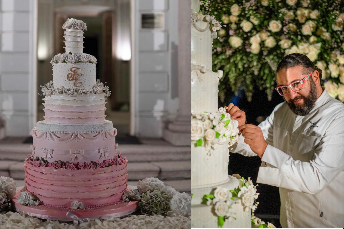 Roberto Rinaldini e le sue wedding cake Da Elettra Lamborghini a Boateng: le torte nuziali dei vip sono firmate da Roberto Rinaldini