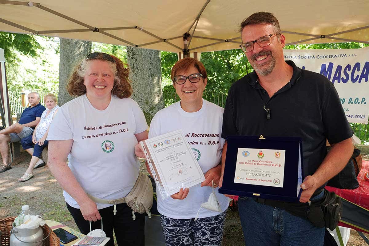 La Masca, secondo classificato Robiola di Roccaverano, festa riuscita. Ma le degustazioni non finiscono
