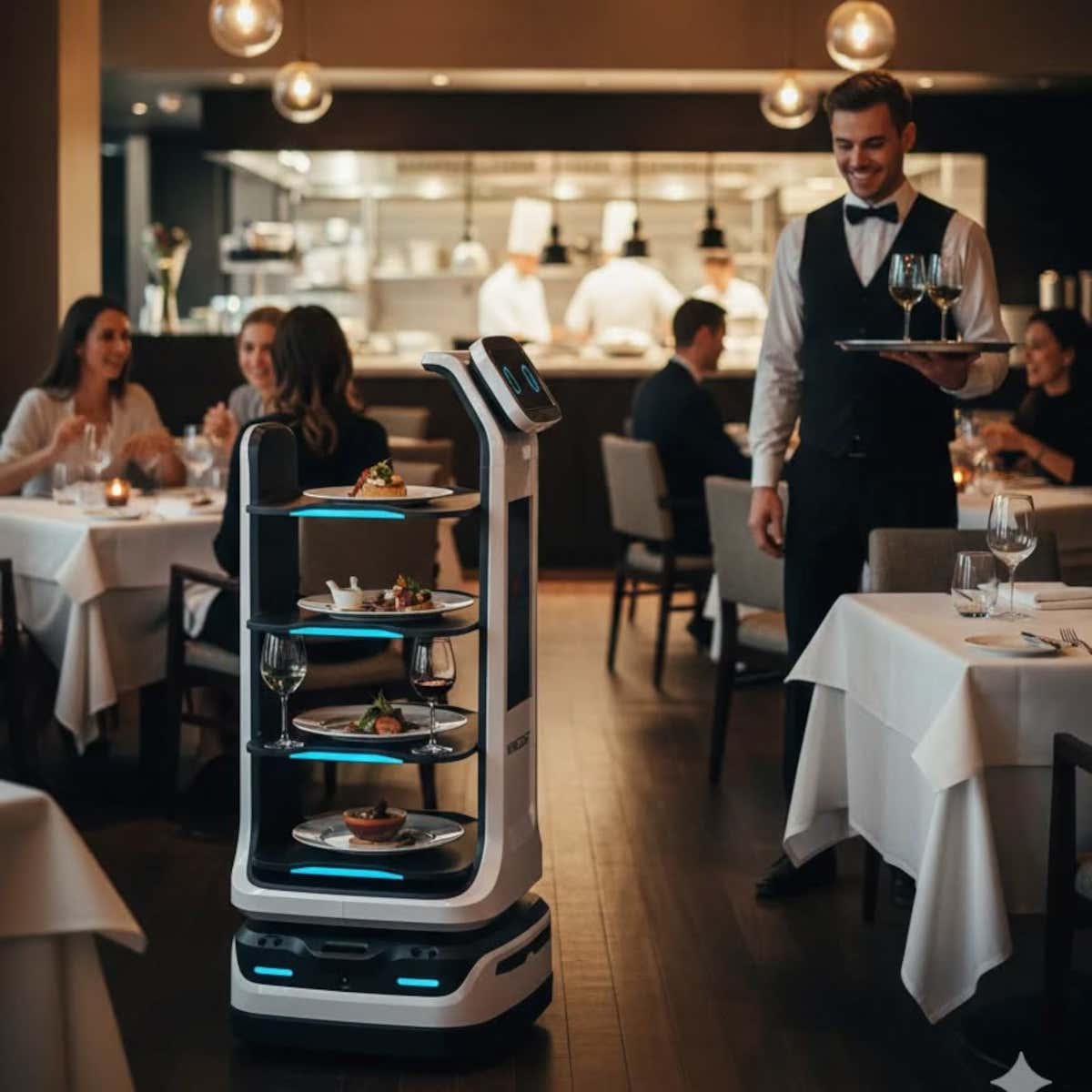 Il robot cameriere si sta sempre più diffondendo nei ristoranti