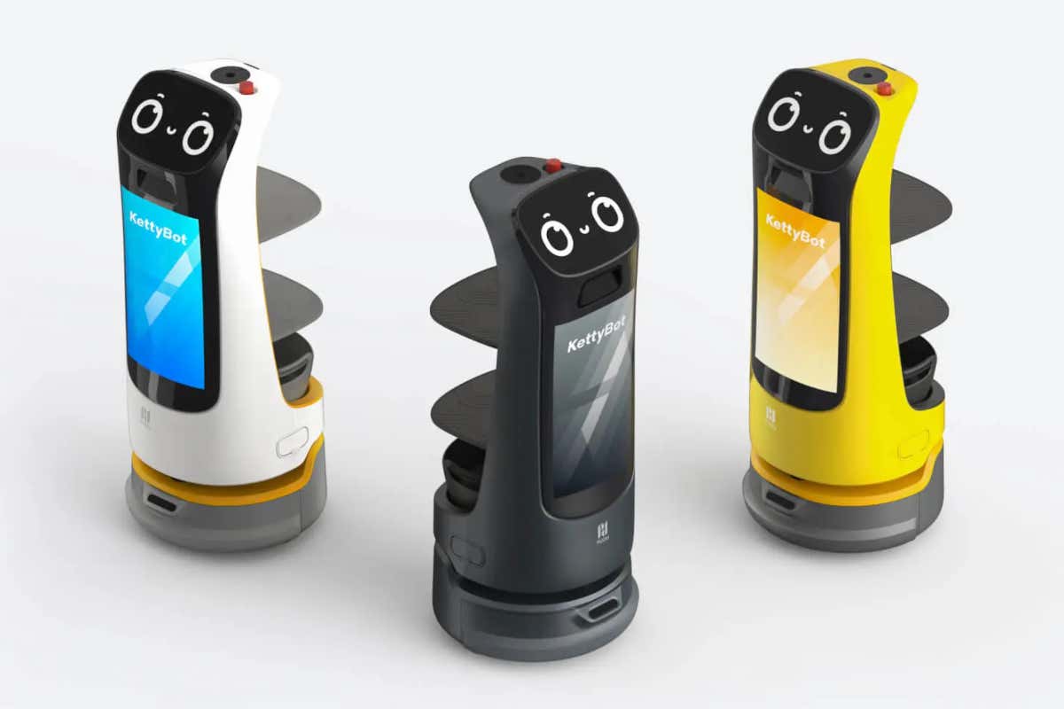 I modelli KettyBot, più agili nel muoversi in sala
