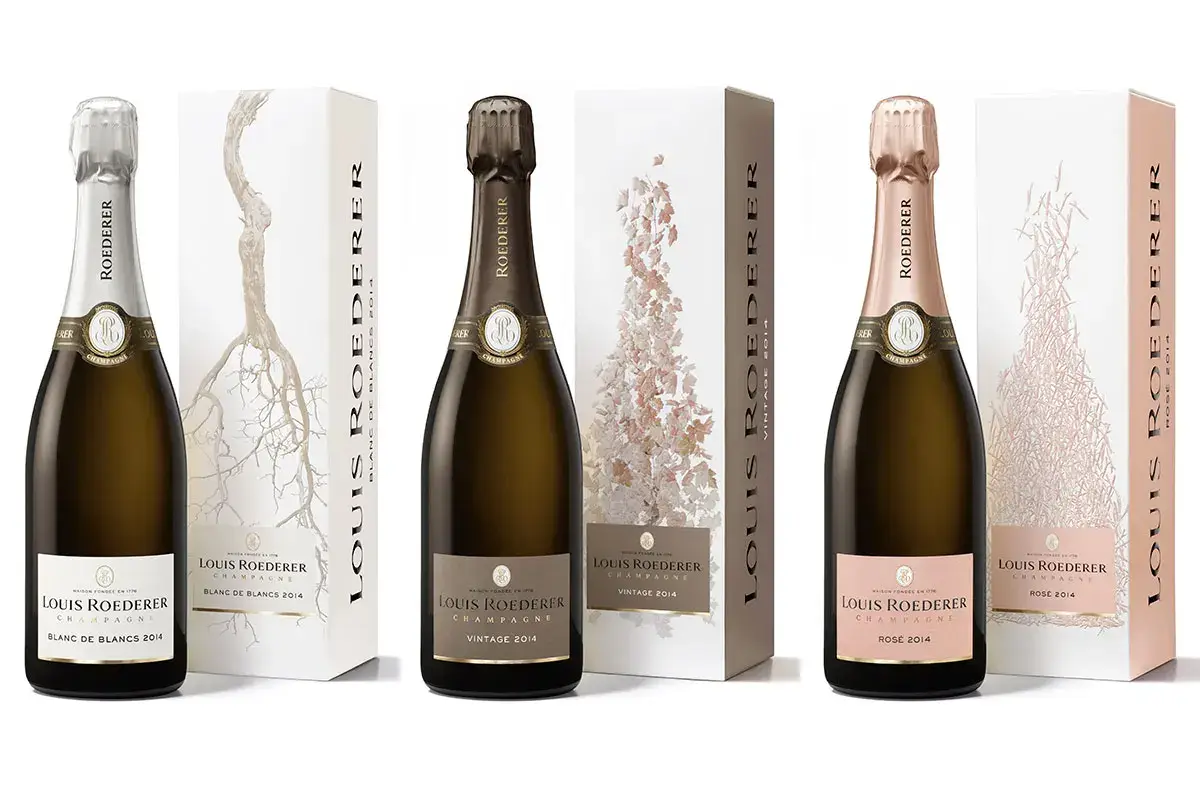 Tre etichette della collezione Louis Roederer, le nuove etichette artistiche celebrano uomo e natura