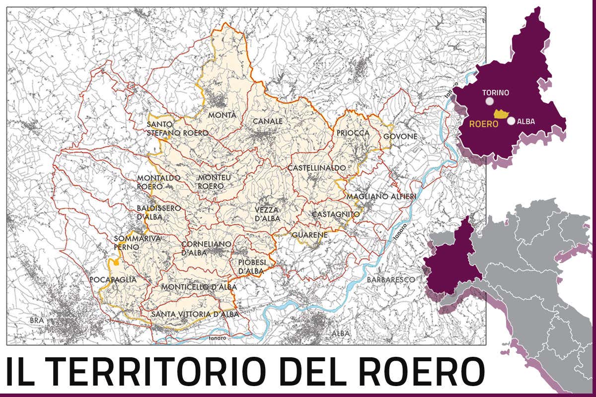 La mappa del Roero