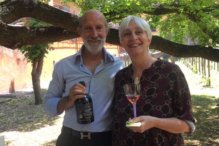 Luca e Francesca Maroni (A Roma Hortus Vini degustazioni al chiaro di luna)