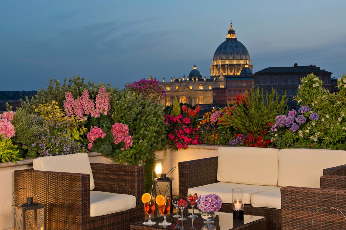 Les Etoiles - Hotel Atlante Star Roma al tramonto, con i miglior drink e gli aperitivi più gustosi