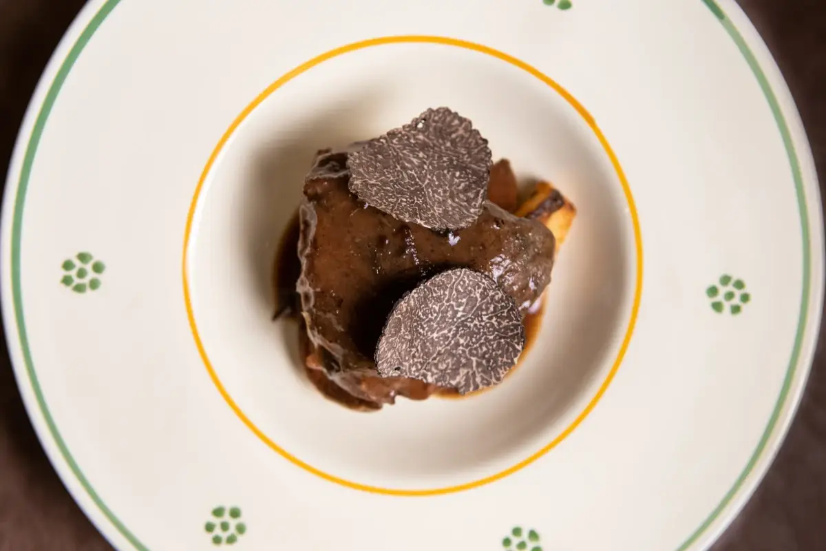 I Massari, il particolare di un piatto Con I Massari il cuore di Roma ora ha un sapore tutto pugliese