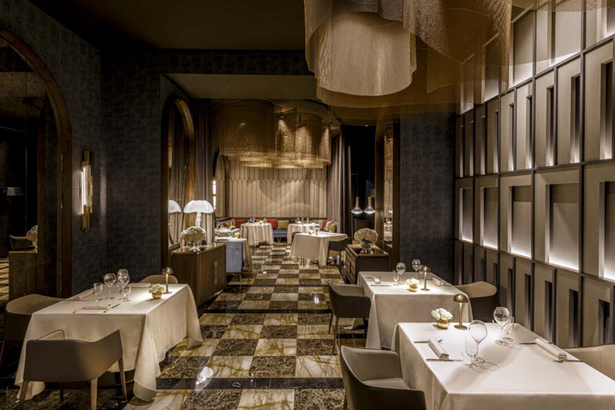 Ineo, l'interno del ristorante A Roma apre Ineo nuovo tempio gourmet Anantara Palazzo Naiadi