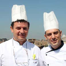 Antonio Falco col collaboratore Giuseppe Fiorella