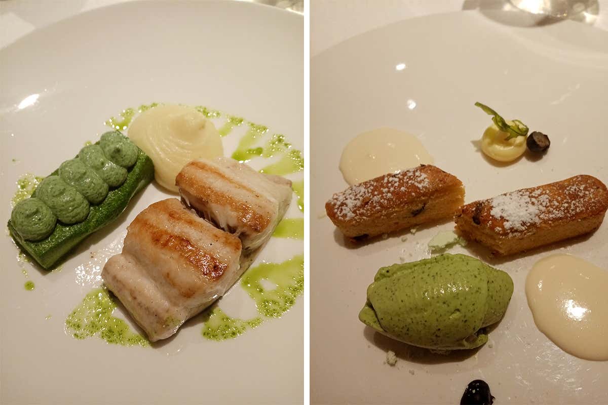 Due piatti preparati con la rucola Igp Rucola della Piana del Sele, un anno di Igp