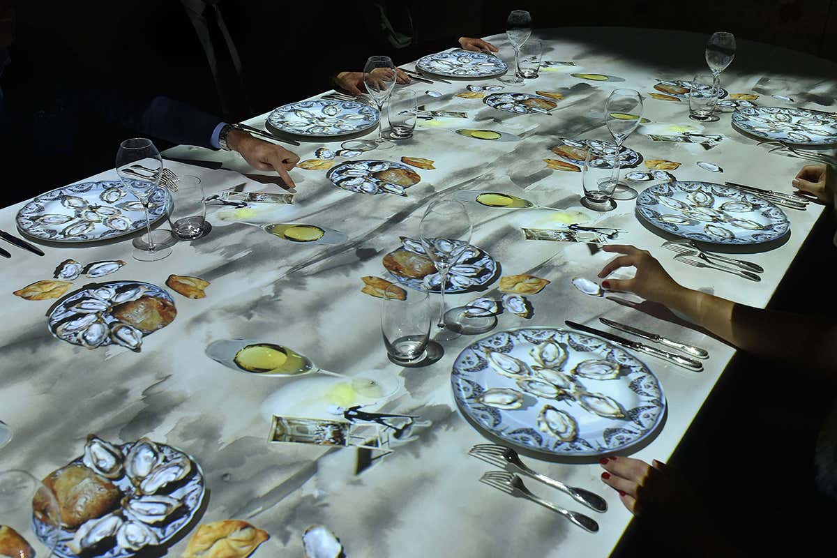 Ostriche tra i piatti forti del menu I piatti di Val&eacute;rie Radou esaltano l'eleganza di Maison Ruinart 1729