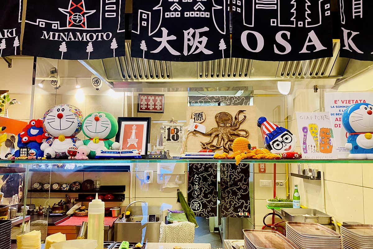 Gli interni di Takoyaki Minamoto