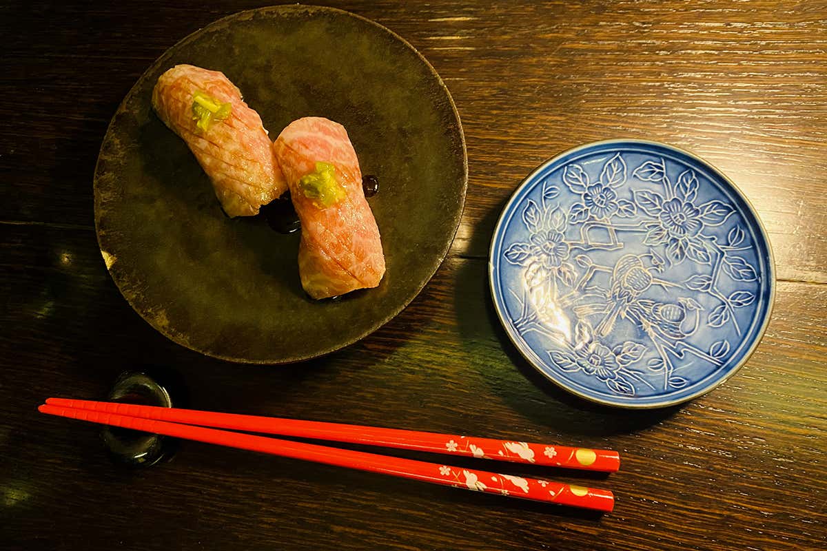 Il nigiri di ventresca di tonno