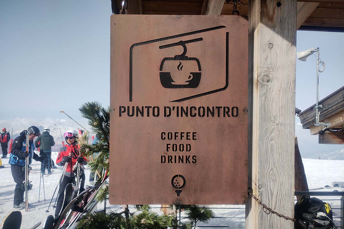 Sulla vetta del Fraiteve sorge il ristorante Punto d’Incontro