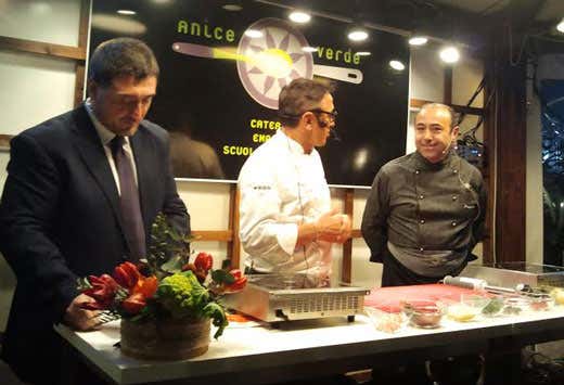 da sinistra: Carlo Sacco, Bruno Barbieri e Pasquale Procacci Leone da sinistra: Carlo Sacco, Bruno Barbieri e Pasquale Procacci Leone