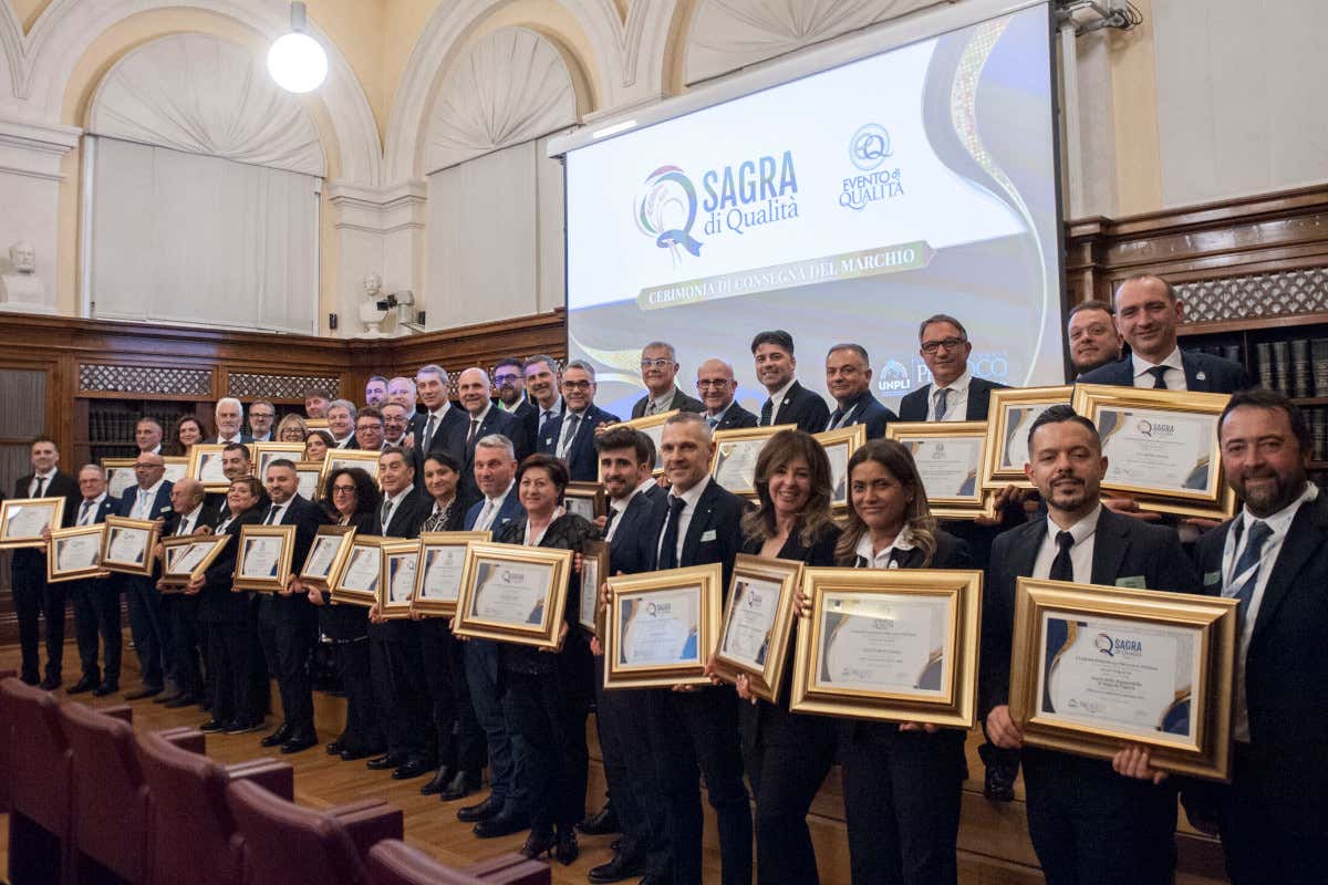 I rappresentanti delle 44 sagre di qualità riconosciute nel 2025
