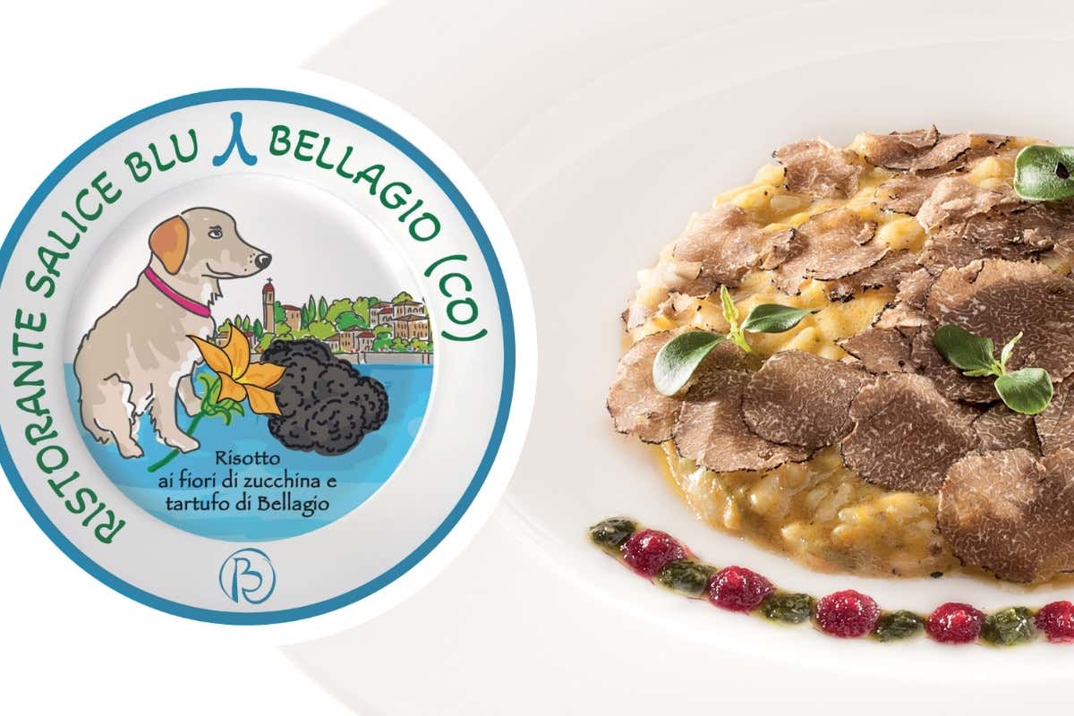 Bellagio nel piatto: il risotto ai fiori di zucchina e tartufo di Luigi Gandola Bellagio nel piatto: il risotto ai fiori di zucchina e tartufo di Luigi Gandola