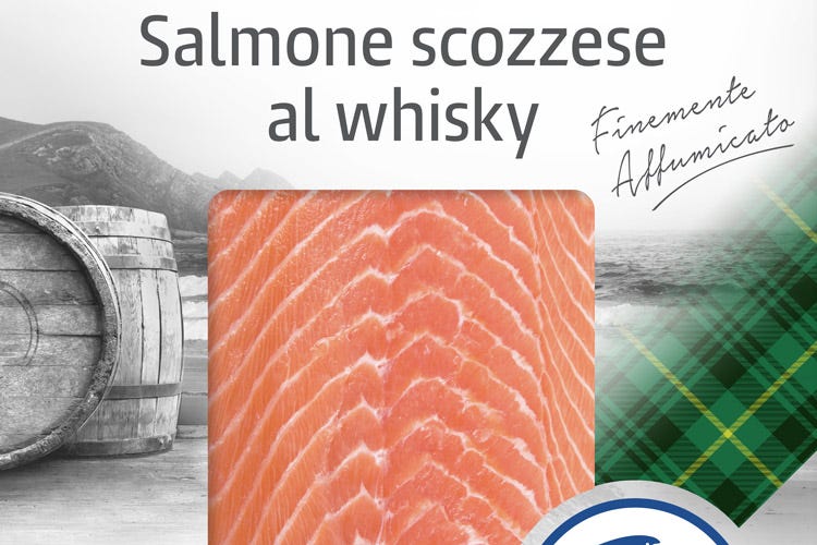 Una confezione di salmone scozzese Fjord (Fjord, ittico e affumicato premium)
