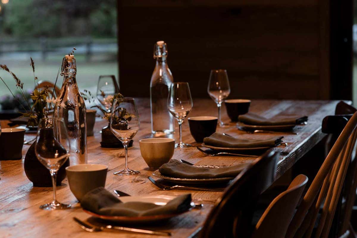 Il tavolo del ristorante Rantan