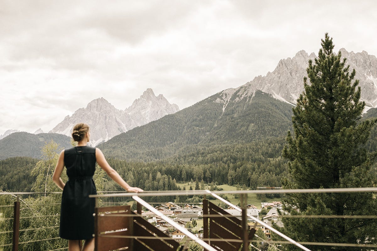 La vista sulle Dolomiti Il Naturhotel Leitlhof è l'hotel più sostenibile d'Europa