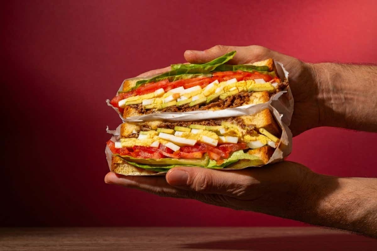 Katsusando in versione con straccetti di manzo insaporiti con salsa di soia