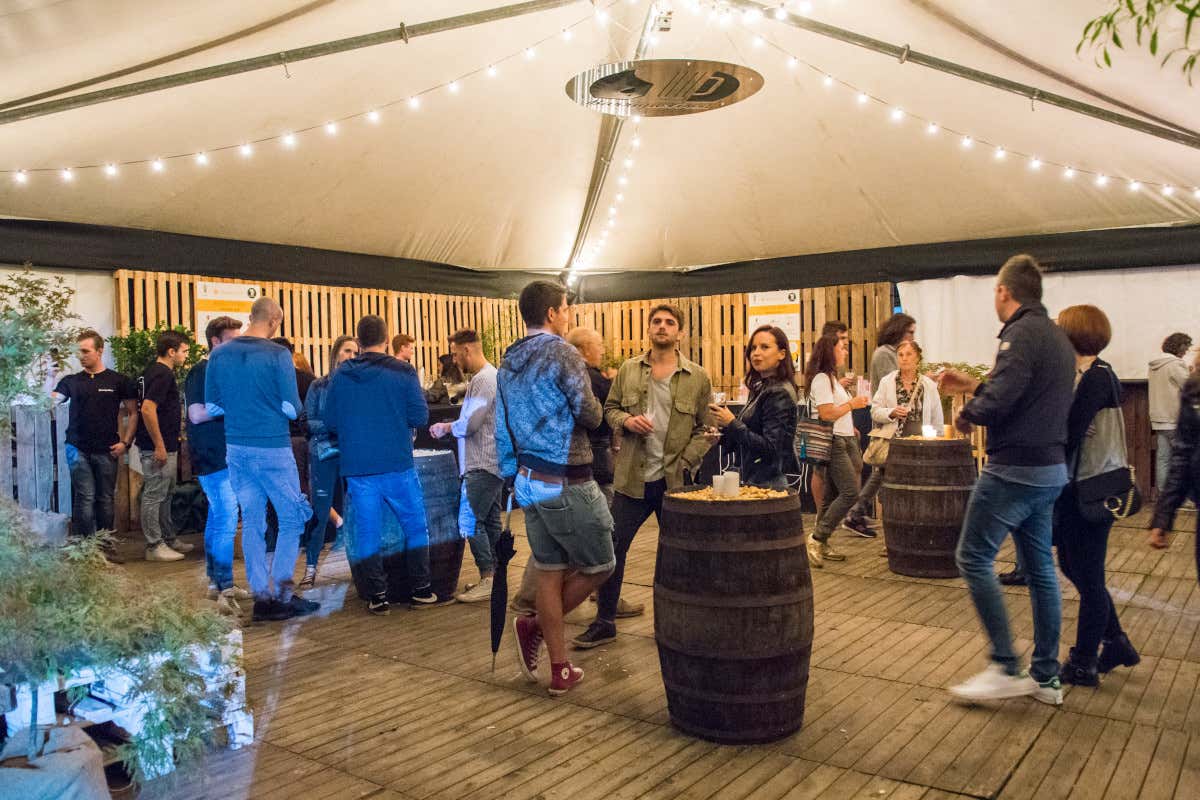 L'aera Barrique della festa Bacco