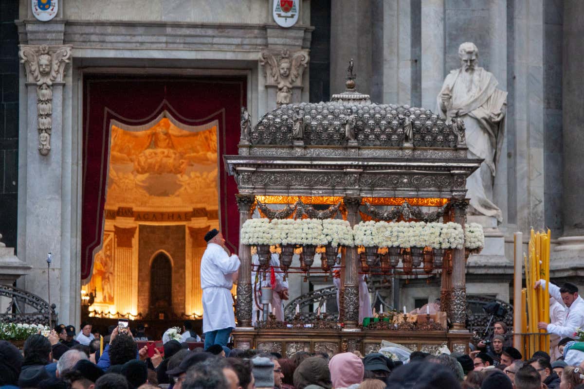 Un momento della processione