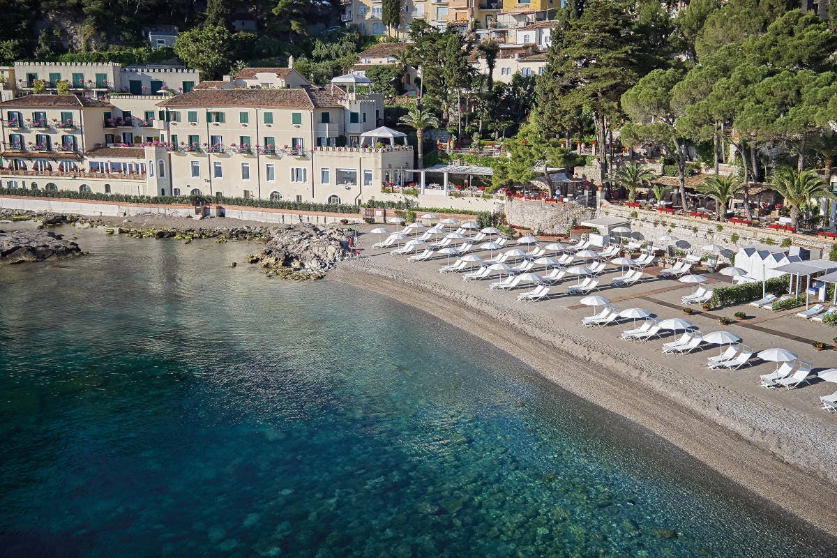 Villa Sant'Andrea, spiaggia Grand hotel Timeo, tutto il il bello e il buono a Taormina