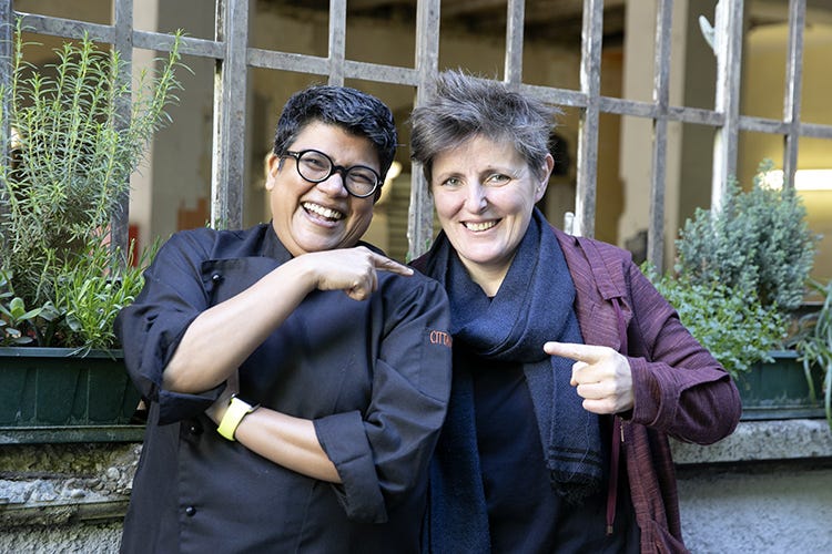 Ritu Dalmia e Viviana Varese (I sapori della Colombia in tavola allo Spica Restaurant)