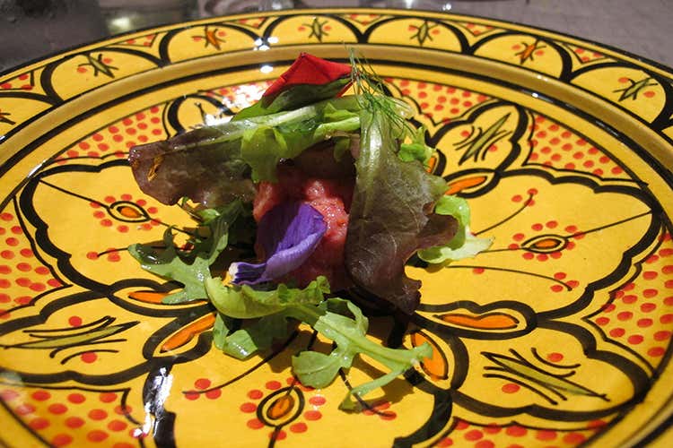 Una delle creazioni dello chef (Sapori marocchini a Pinerolo) Una delle creazioni dello chef (Sapori marocchini a Pinerolo)