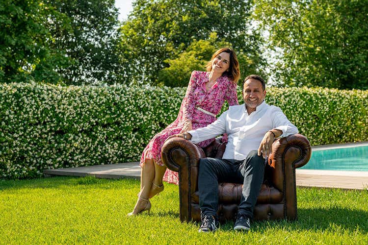 Roberto Proto e la moglie Maria Morbi - Moda e cucina a Bergamo per l'estate Apre Il Saraceno in Terrazza Fausti