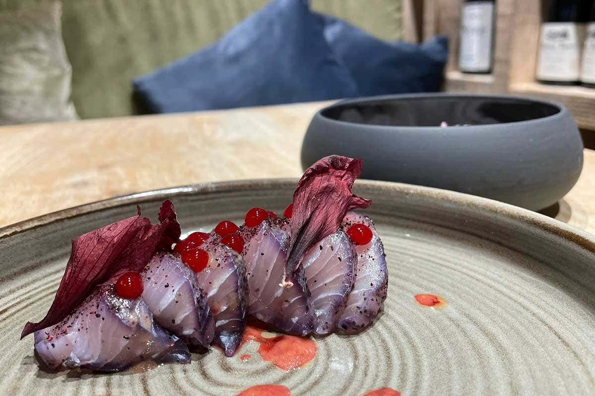 Sashimi di karkadè Fiori Sashimi di karkadè Fiori