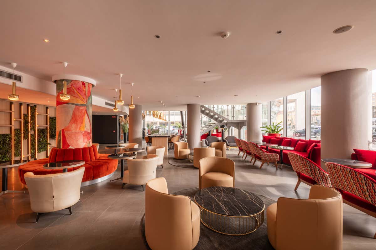 La lobby del Savhotel Mantegna Padova