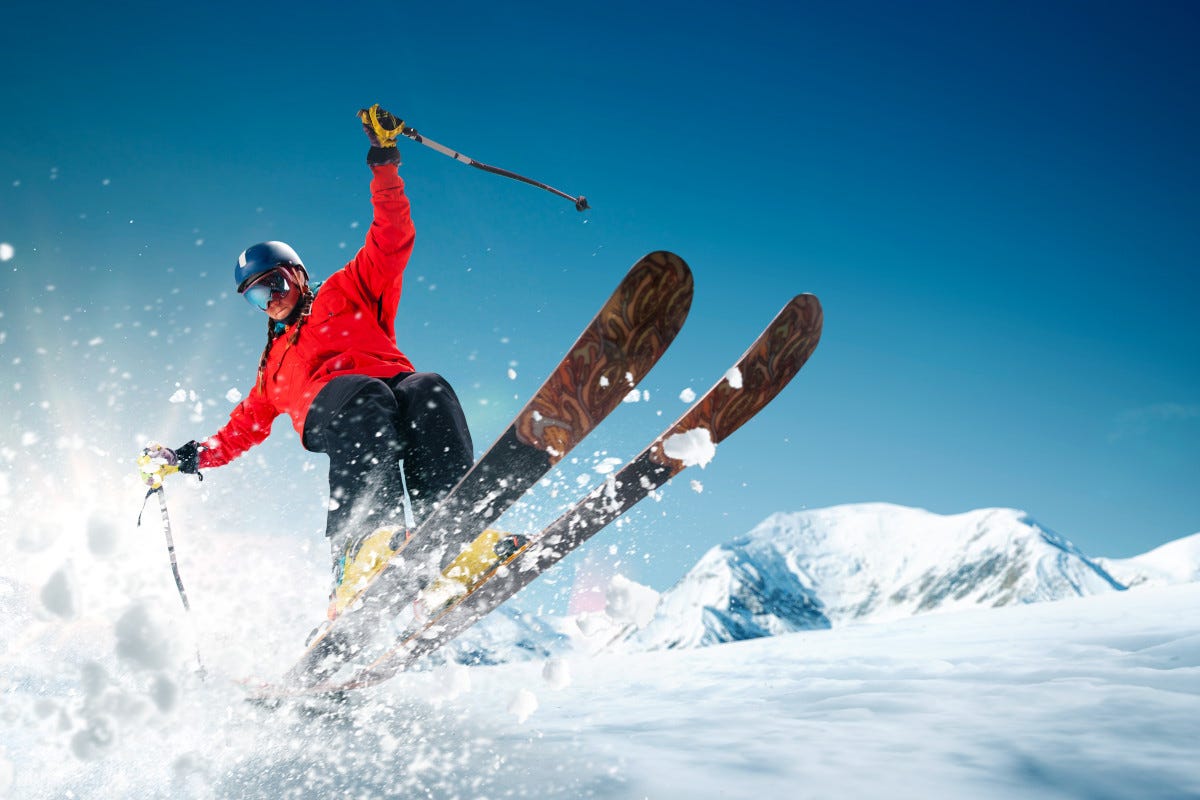 Come sciare in sicurezza Infortuni sulla neve attenzione al pollice dello sciatore a spalle e ginocchio