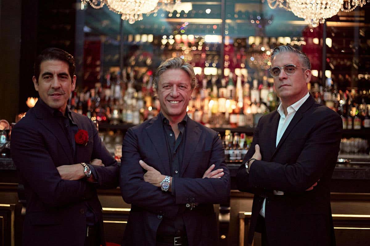 Da sinistra Sebastiano Bernardez, Fabio Acampora e Alejandro Bernardez 