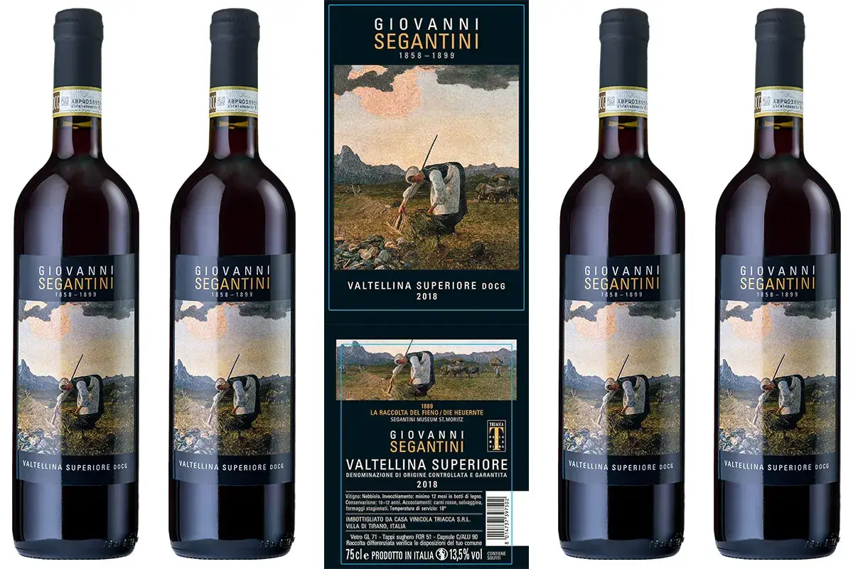 L'etichetta valtellinese Il Divisionismo di Segantini sui vini Triacca