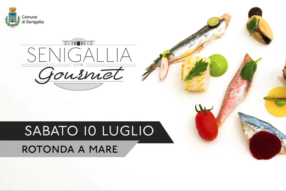 La locandina dell'evento Senigallia diventa Citt&agrave; Gourmet fra simposi, degustazioni e appuntamenti