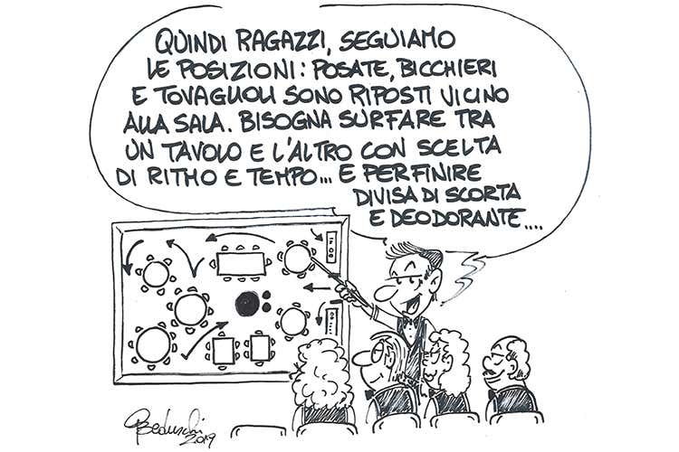 Per affrontare il servizio al ristorante nella stagione estiva ci vuole... strategia! (Il servizio di sala è come un’onda da surfare) Per affrontare il servizio al ristorante nella stagione estiva ci vuole... strategia! (Il servizio di sala è come un’onda da surfare)