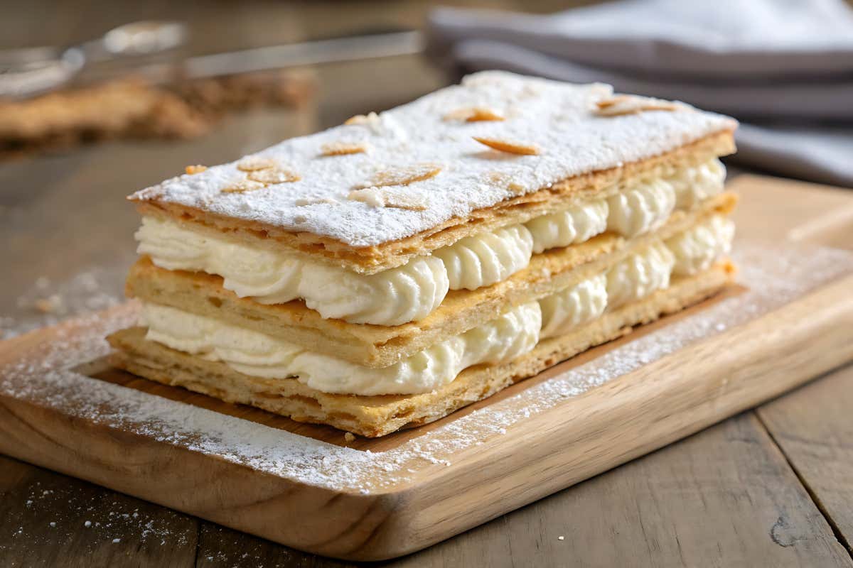 Nella millefoglie la lievitazione fisica si ottiene attraverso la stratificazione di pasta e burro