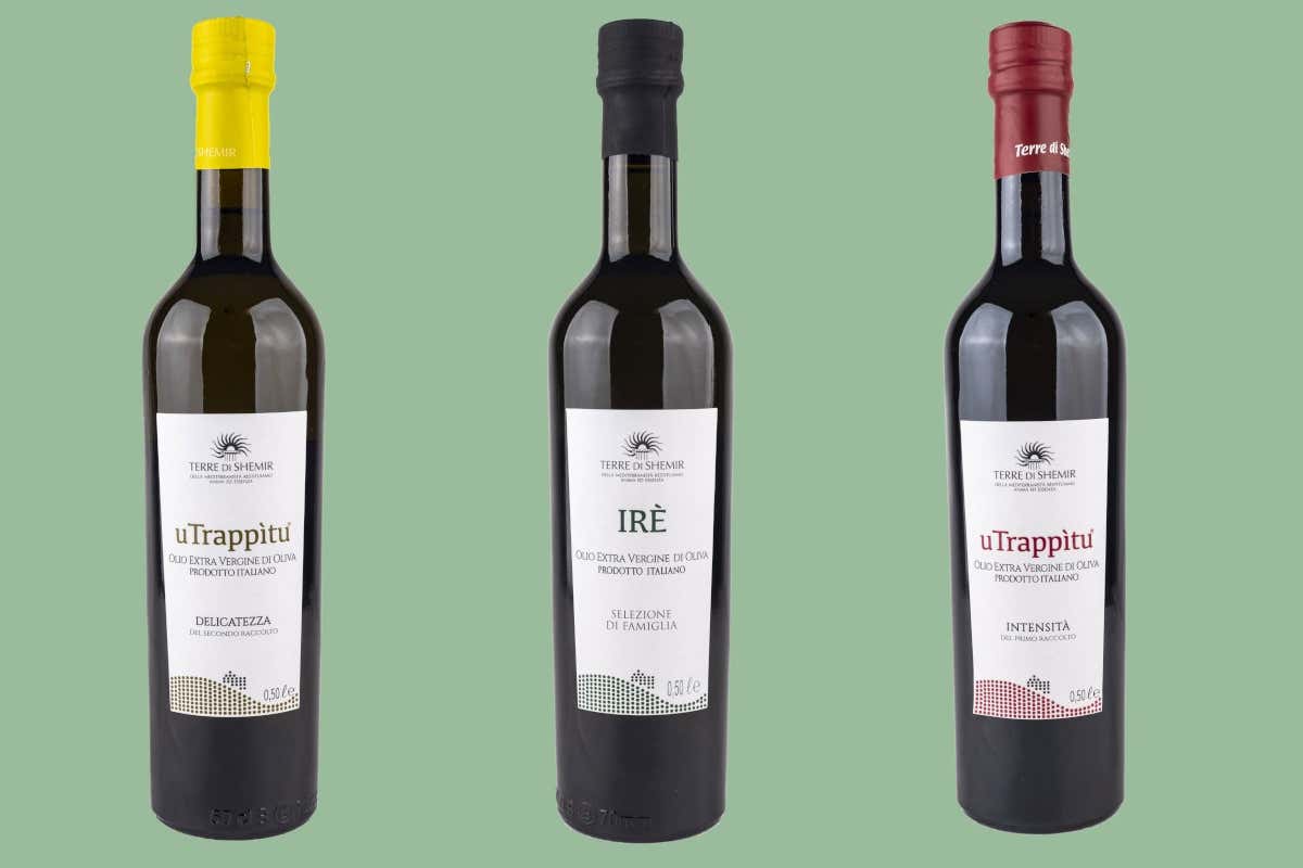 Le tre varianti dell'olio U Trappitu, Delicatezza, Irè e Intensità